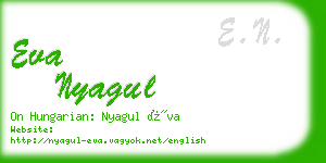 eva nyagul business card